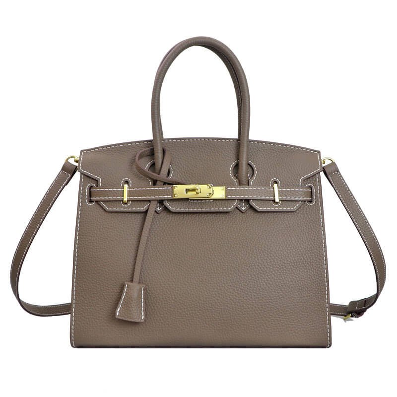 Birkin-Style Leather Tote Bag DIY Kit - Warmth Leather - Image 2